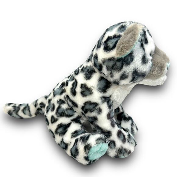 Aurora Destination Nation Snow Leopard Stuffed Animal Plush Sitting 11 Inches - Picture 2 of 6